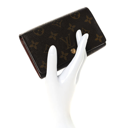 Louis Vuitton Monogram Porte-Monnaie Billets Tresor Wallet 2 of 7