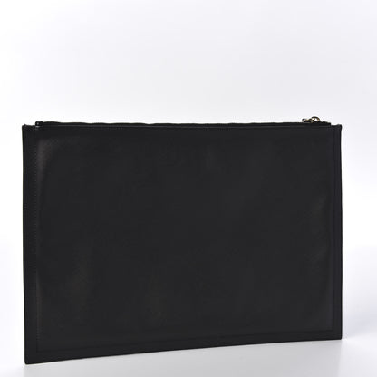 Givenchy Textured Coated Canvas Rottweiler Print Large Cosmetic Pouch Black 2 of 9