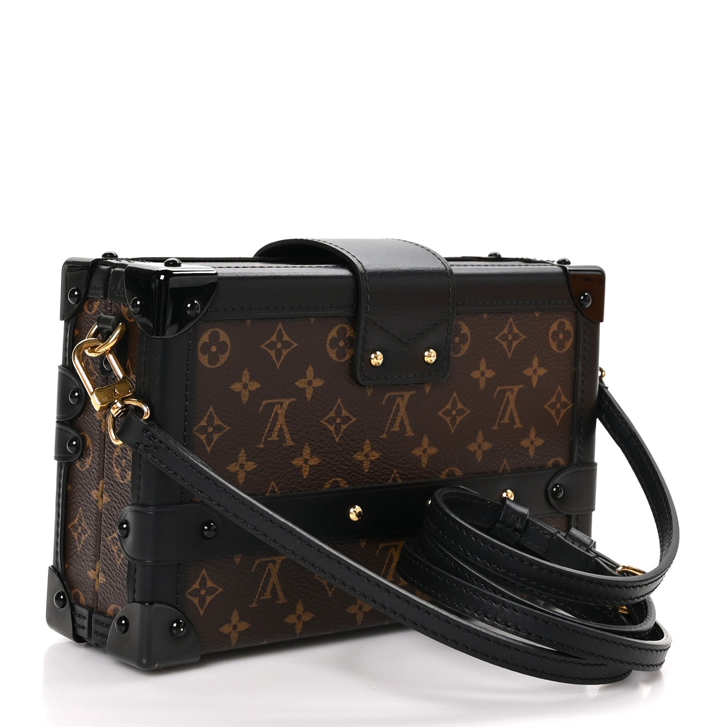 Louis Vuitton Monogram Petite Malle Black 3 of 11