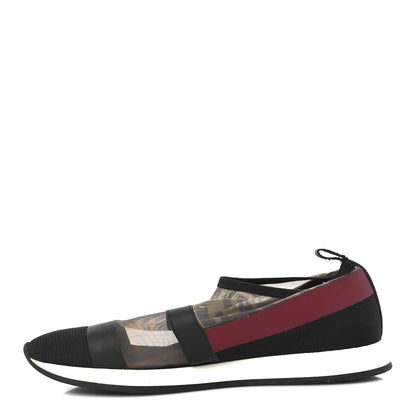 Fendi Technical Mesh Tulle FF Slip On Sneaker 37.5 Red Tobacco 1 of 11