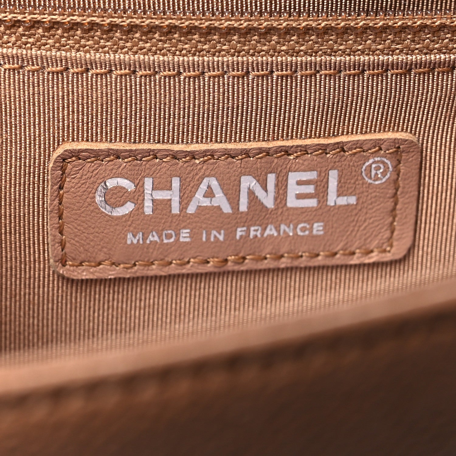 Chanel Caviar Quilted New Medium Boy Flap Light Brown 6 of 10