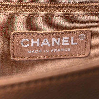 Chanel Caviar Quilted New Medium Boy Flap Light Brown 6 of 10