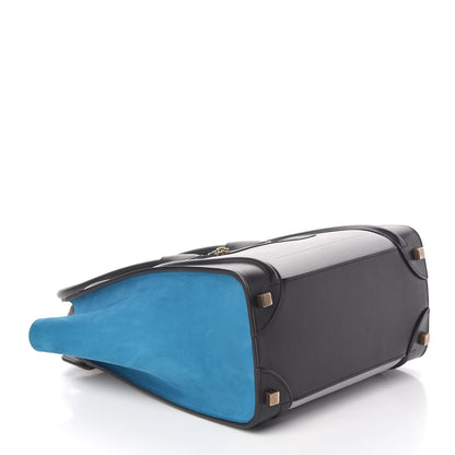 Celine Baby Grained Calfskin Nubuck Micro Tri-Color Luggage Light Grey 4 of 9