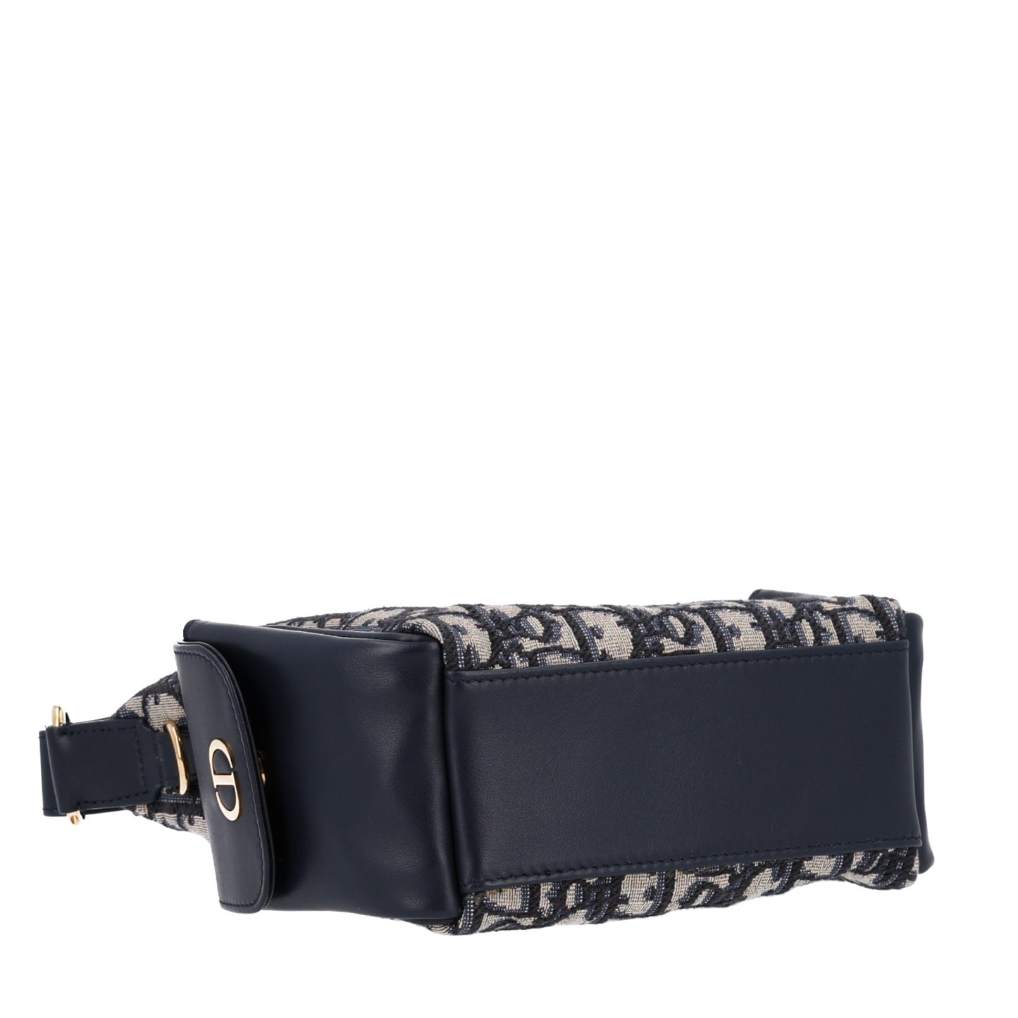 Oblique Jacquard Smooth Calfskin Mini D-Dream Blue