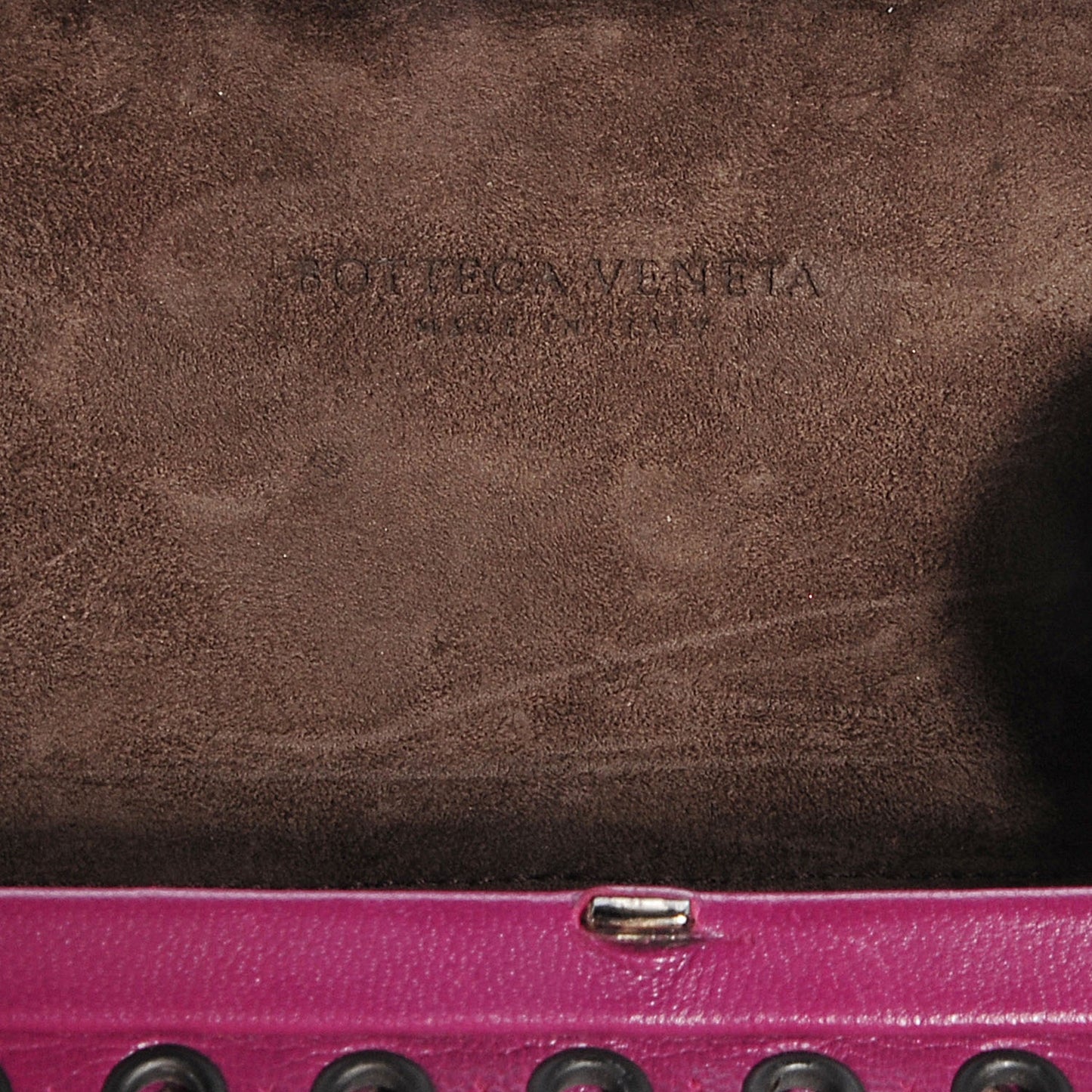 Leather Knot Clutch Orchid