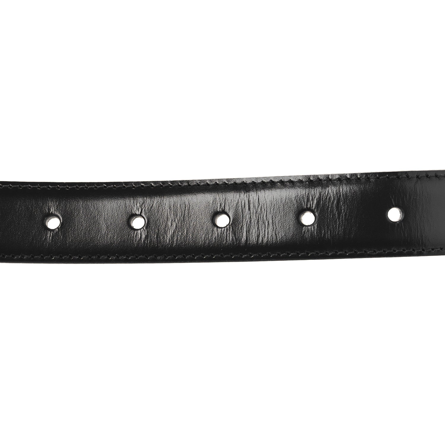 Celine Taurillon Calfskin Medium Triomphe Belt 85 34 Black 3 of 6