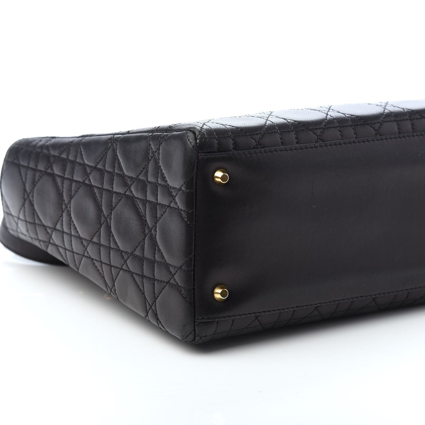 Lambskin Cannage Medium Lady Dior Black