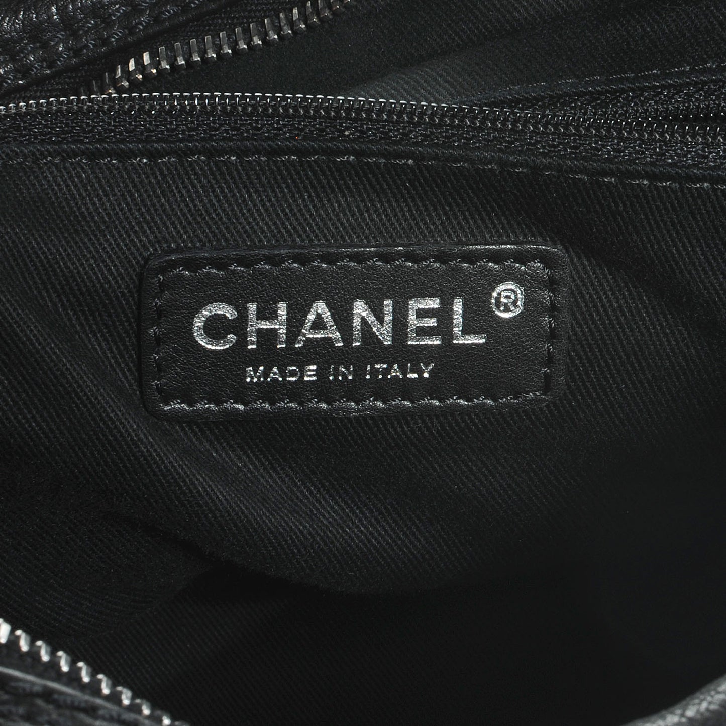 Calfskin Small Diamond Stitch Tote Black