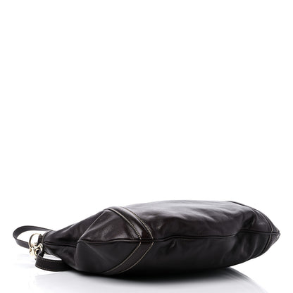 Gucci Calfskin Medium Britt Tote Dark Brown 4 of 10