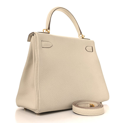 Hermes Togo Kelly Retourne 28 Craie 3 of 14