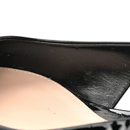 Gucci Patent Signoria Ballet Slingback Ballet Flat 38.5 Black 11 of 12
