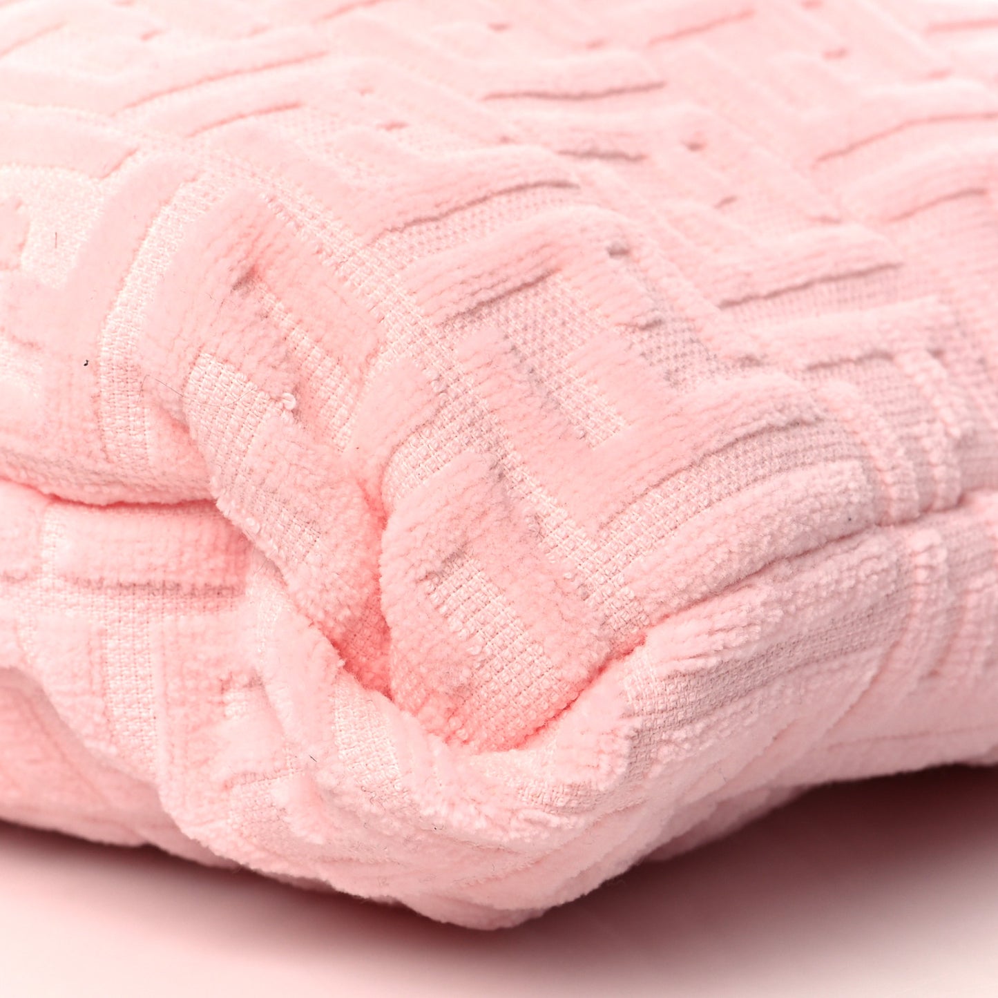 Terrycloth FF Embossed Beach Towel Tote Bag Pink