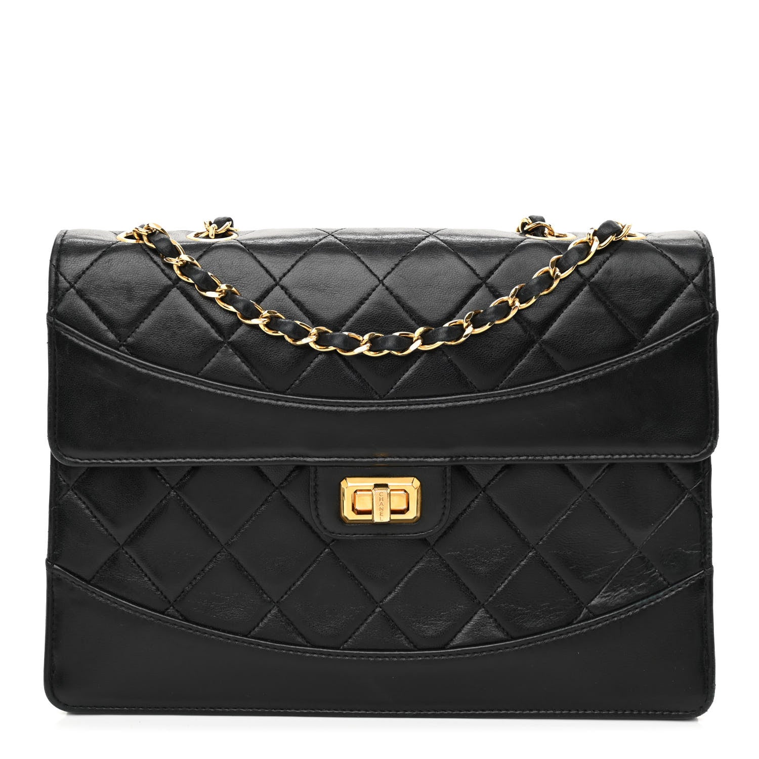 Chanel Lambskin Quilted Medium Mademoiselle Single Flap Black 1 of 13