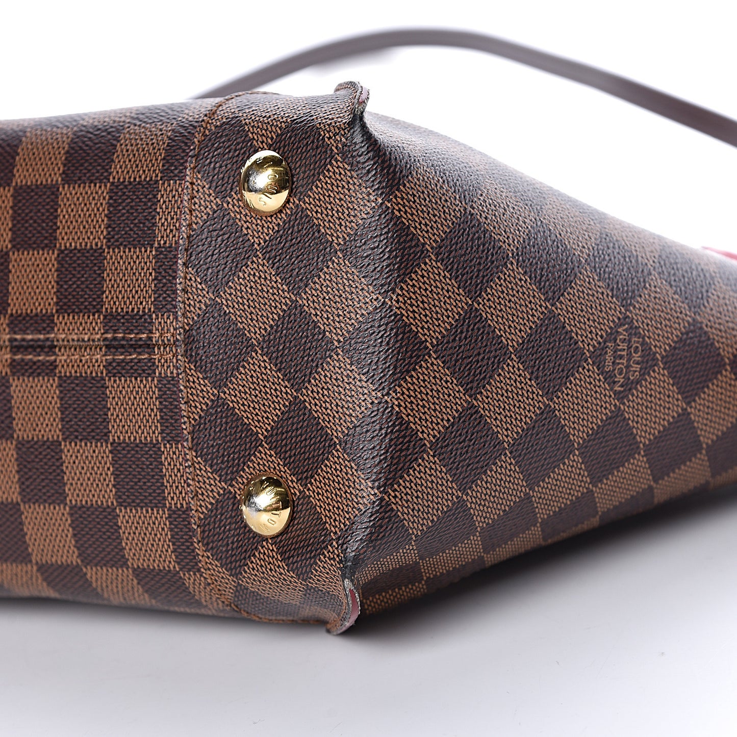 Damier Ebene Caissa Tote PM Cherry