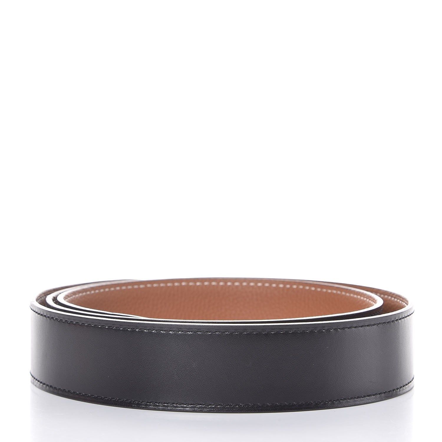 Hermes Box Togo 32mm Belt Strap 90 Black Gold 2 of 9