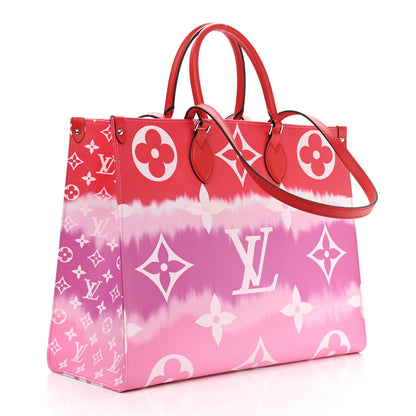 Louis Vuitton Monogram Escale Onthego GM Rouge 3 of 10