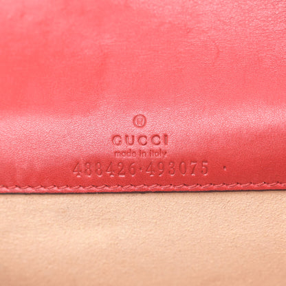 Gucci Calfskin Matelasse GG Marmont Mini Bag Hibiscus Red 6 of 13