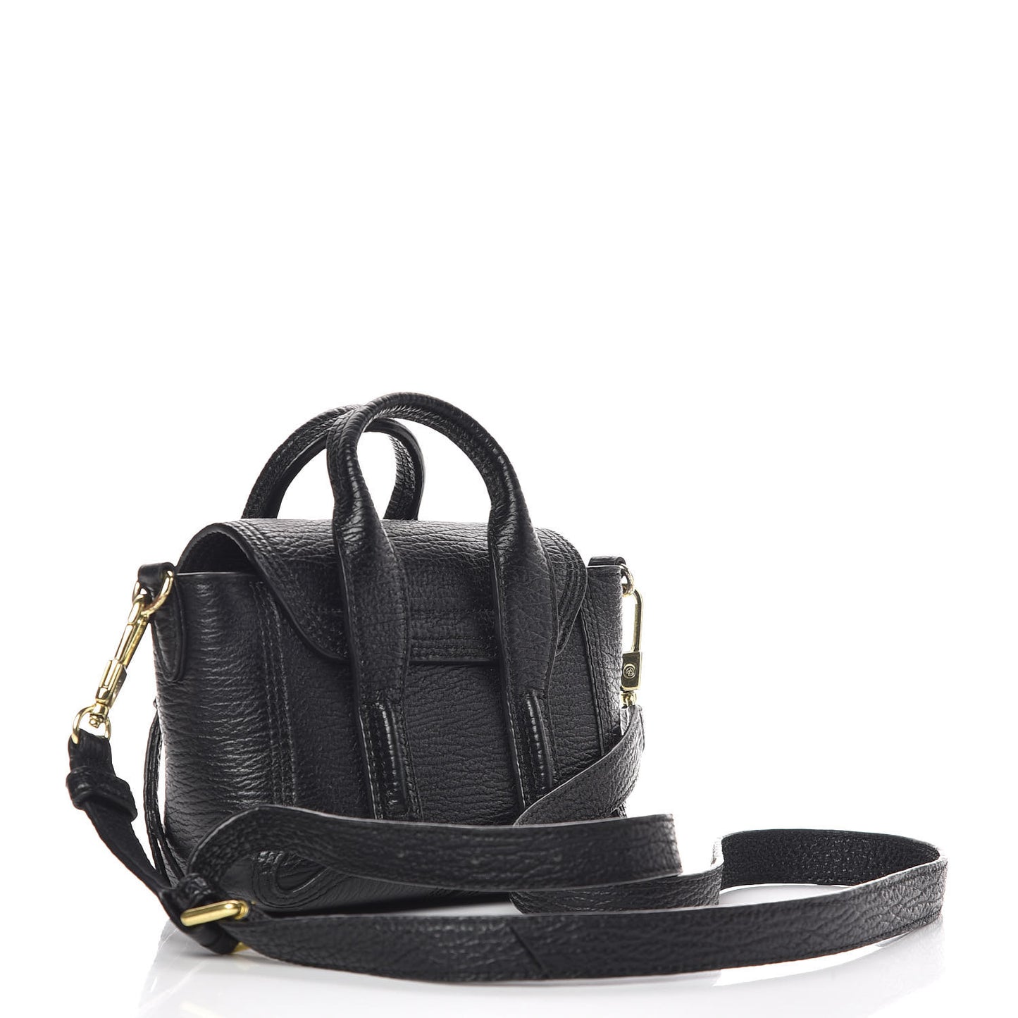 3.1 Textured Calfskin Nano Pashli Satchel Black