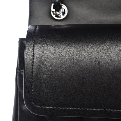 Chanel Lambskin Quilted Jumbo Double Flap Black 12 of 20