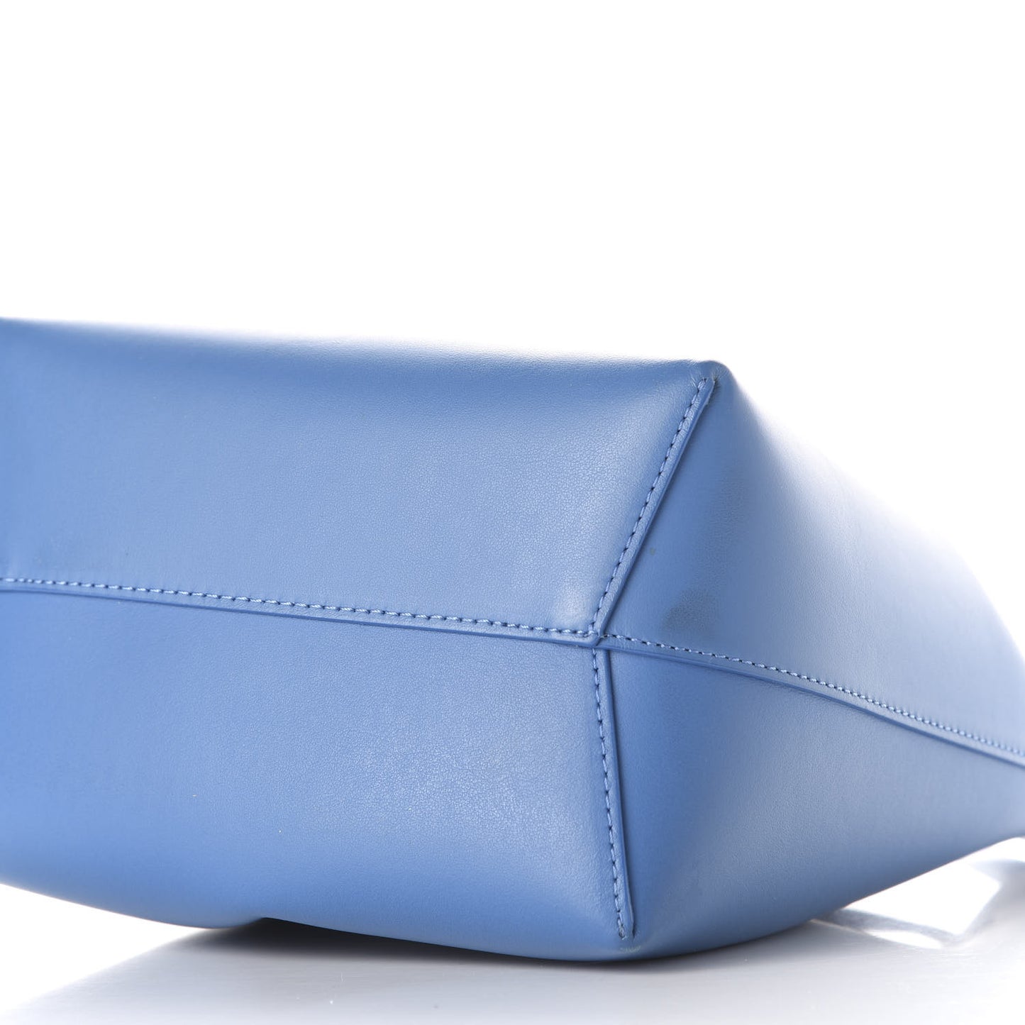 Calfskin Mini Bucket Bag Sea Blue