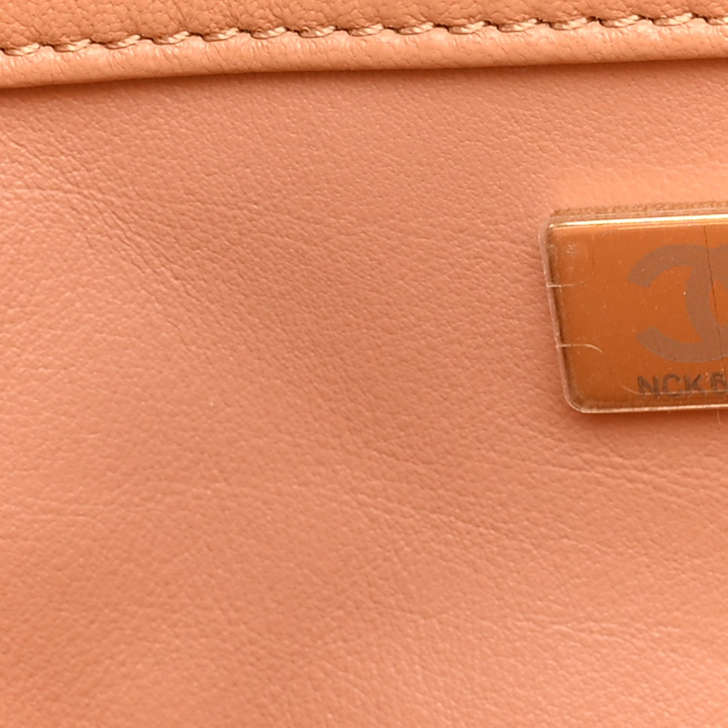 Lambskin Quilted Chaine Lettre Flap Brown