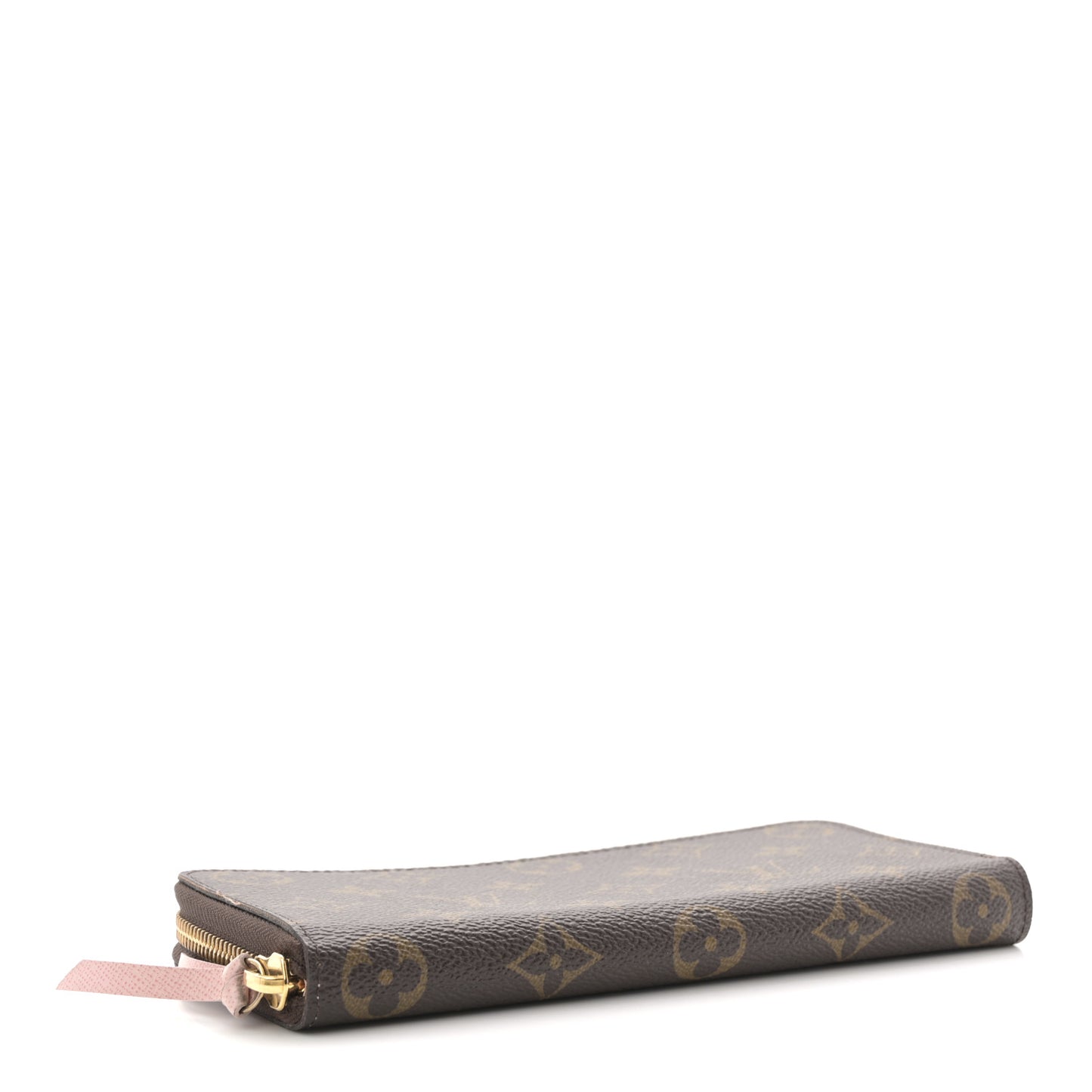 Monogram Clemence Wallet Rose Ballerine
