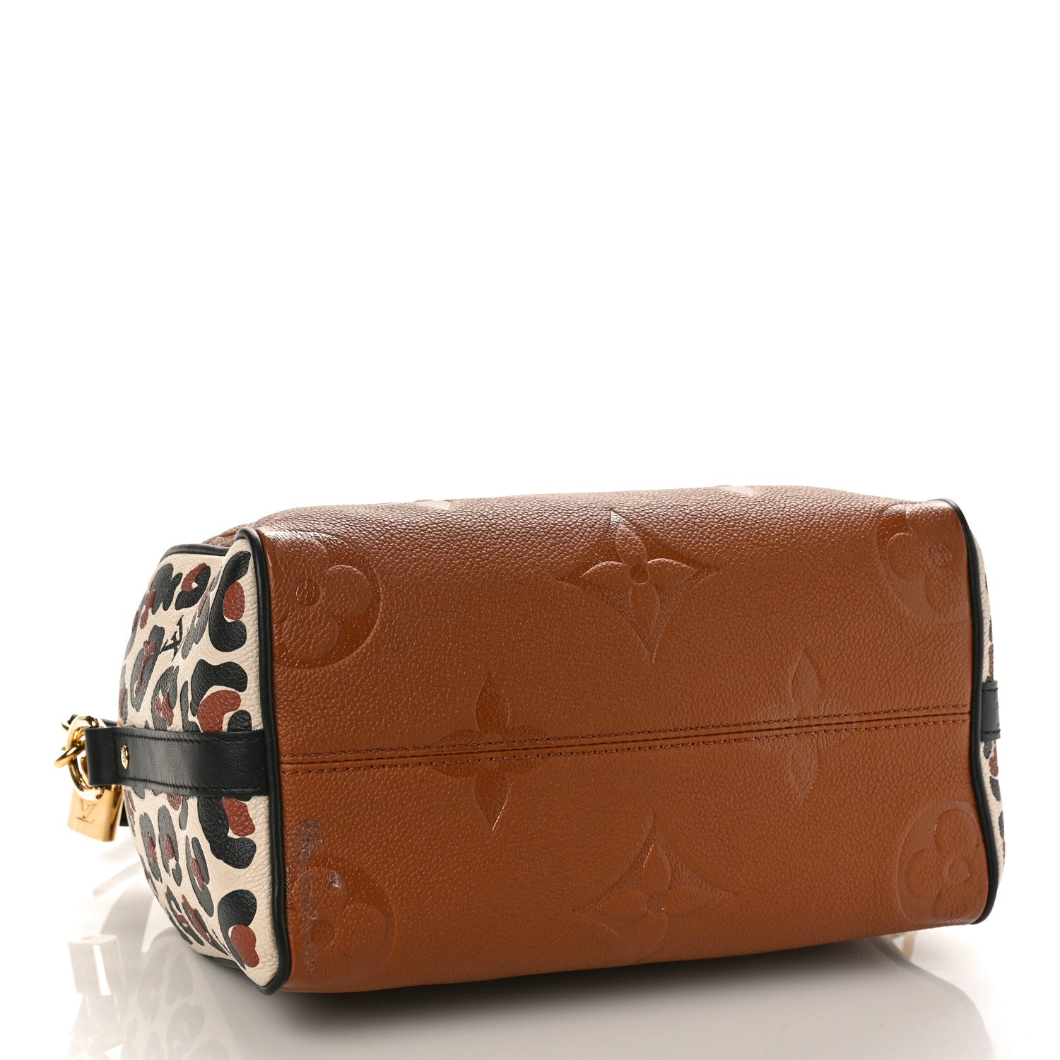 Louis Vuitton Empreinte Monogram Giant Wild At Heart Speedy Bandouliere 25 Caramel 4 of 8
