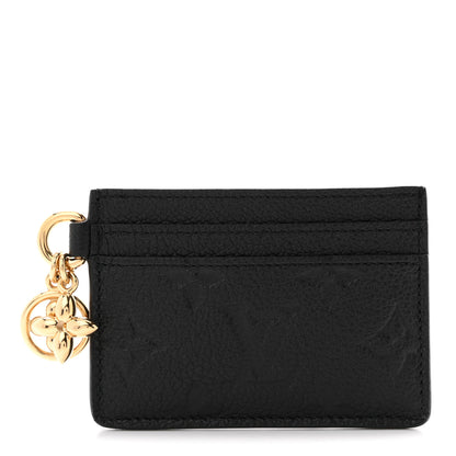 Louis Vuitton Empreinte Monogram LV Charms Card Holder Black 1 of 7