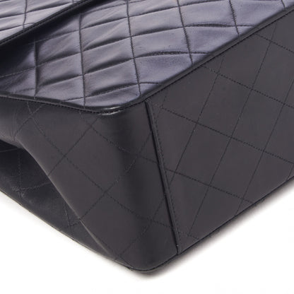 Chanel Lambskin Quilted XL Jumbo Single Flap Black 6 of 10