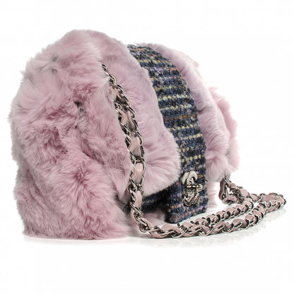 Chanel Fantasy Fur Tweed Flap Lilac 4 of 8