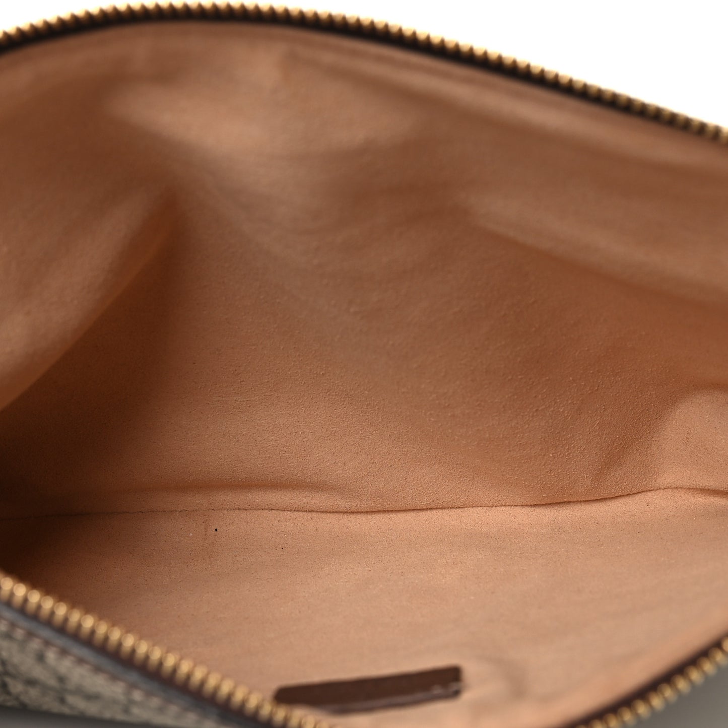 GG Supreme Monogram Large Ophidia Pouch Clutch Brown