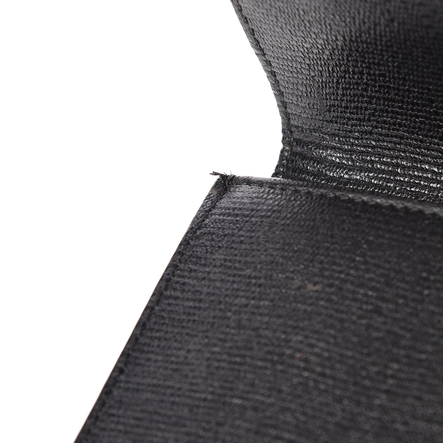 Textured Calfskin Classic Y Ligne Clutch Black