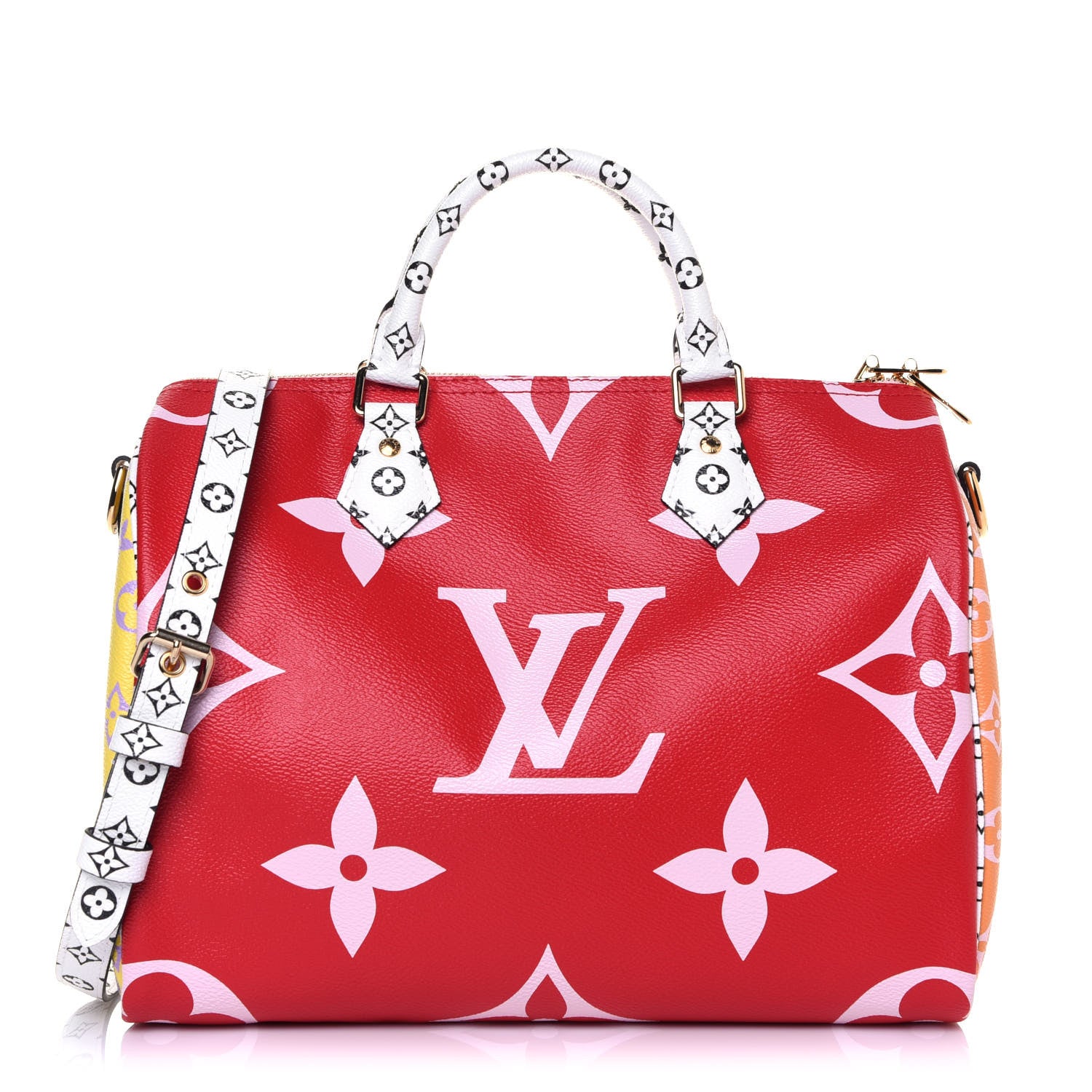 Louis Vuitton Monogram Giant Speedy Bandouliere 30 Rouge 1 of 13