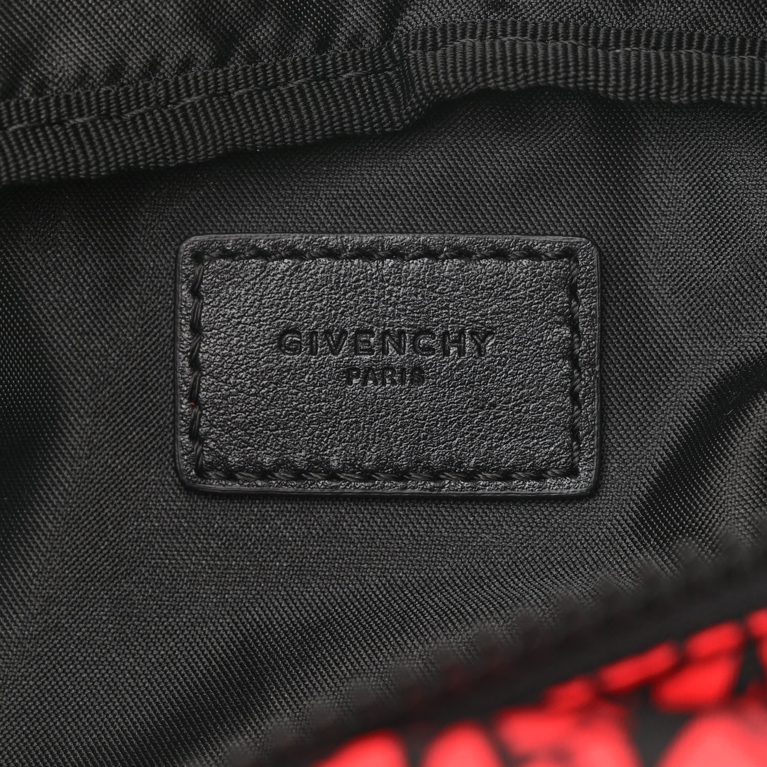 Givenchy Nylon Printed Light 3 Bum Bag Black Red 7 of 10