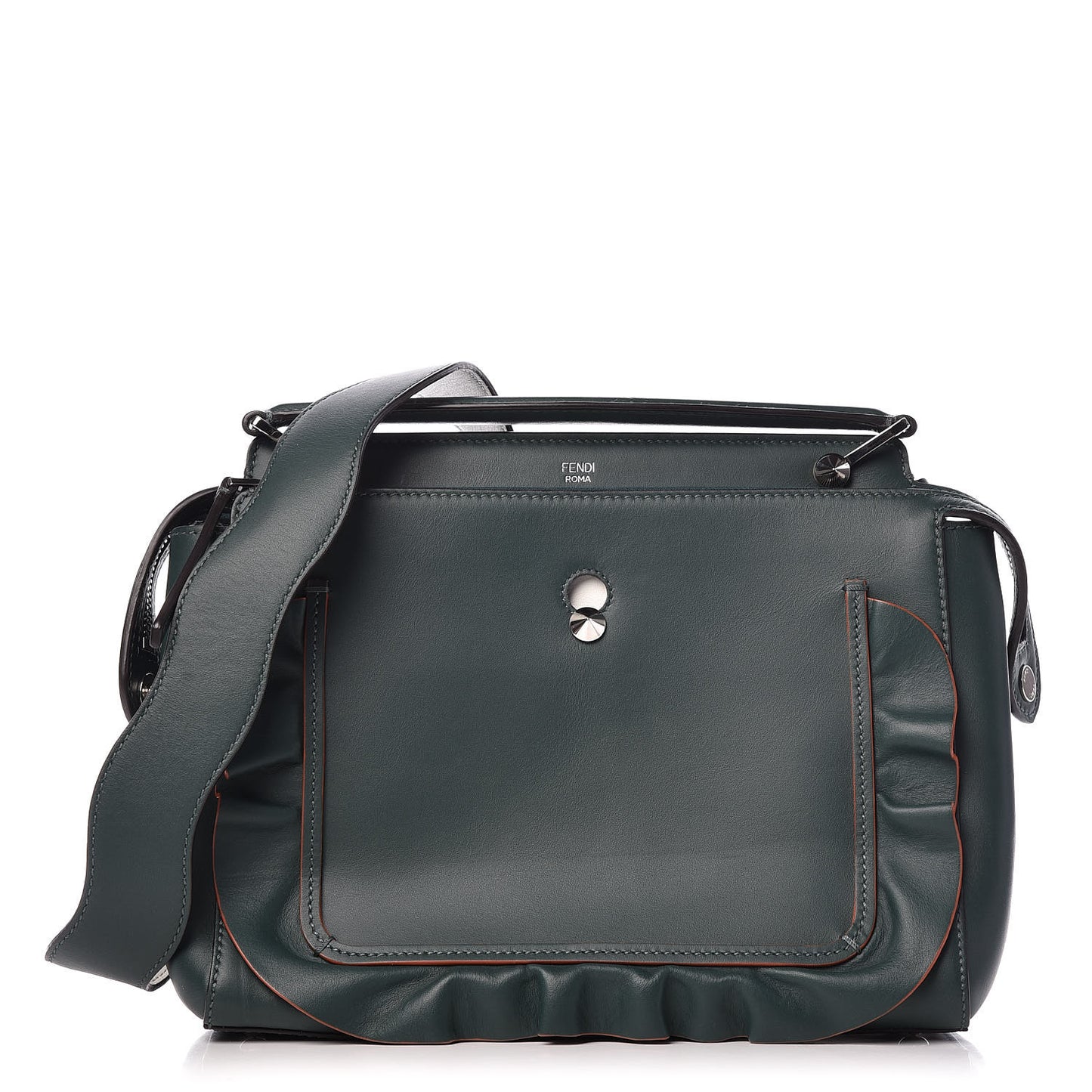 Vitello Baltico Century Dolce Waves DotCom Satchel Verde Inglese White