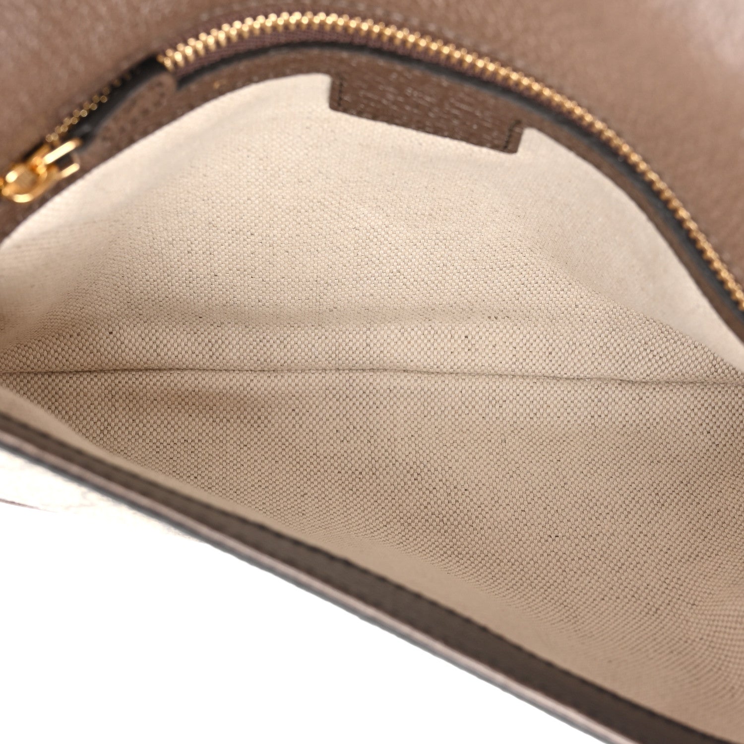 Gucci GG Supreme Monogram Textured Dollar Calfskin Blondie Chain Shoulder Flap Bag Beige Ebony New Acero 5 of 11