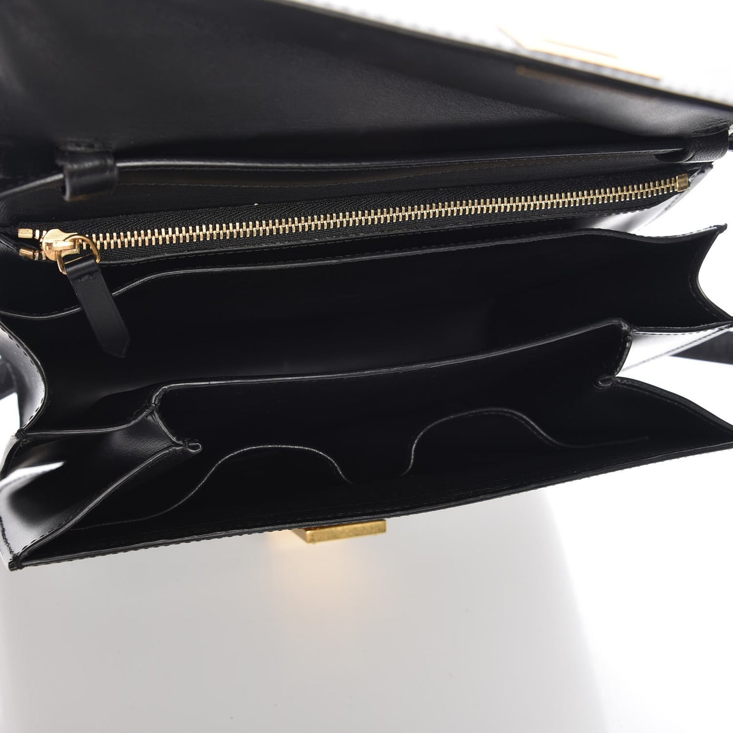 Box Calfskin Medium Classic Box Flap Bag Black
