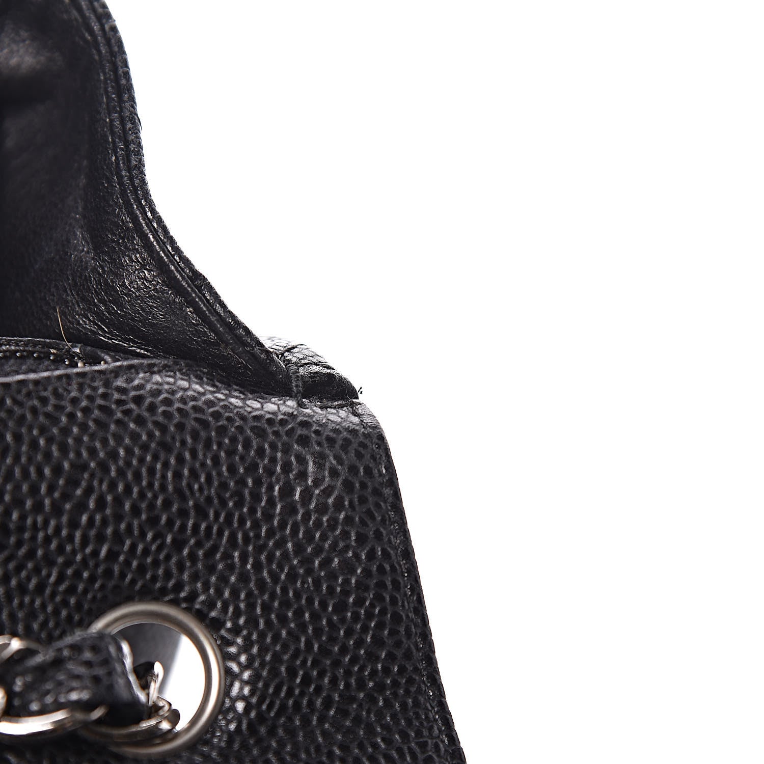 Chanel Caviar Quilted Jumbo Single Flap Black 11 of 12