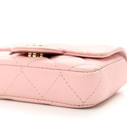 Chanel Caviar Quilted Mini Chain Belt Bag Light Pink 11 of 13