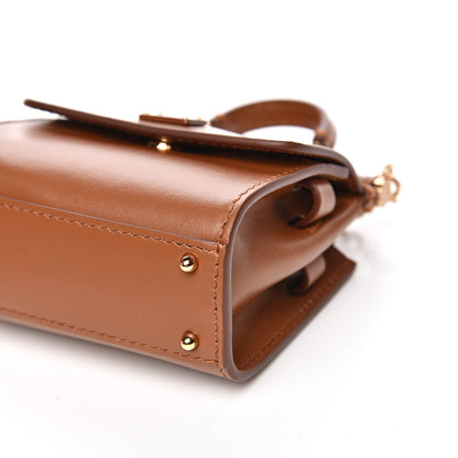 Dolce & Gabbana Calfskin Micro 58 Miss Sicily Satchel Brown 8 of 11