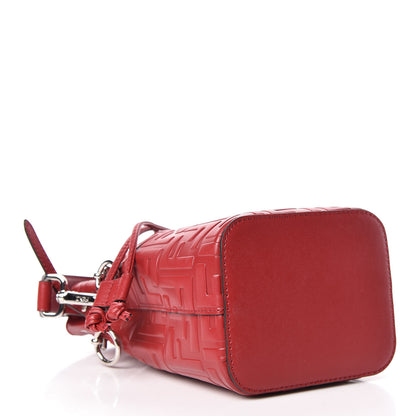 Fendi Vitello Liberty F is Fendi FF 1974 Embossed Mini Mon Tresor Bucket Bag Fragola 4 of 11
