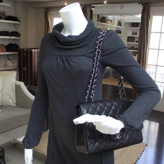 Chanel Caviar Jumbo Single Flap Black 2 of 11