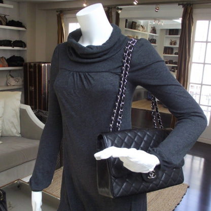 Chanel Caviar Jumbo Single Flap Black 2 of 11