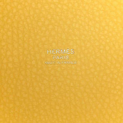 Hermes Taurillon Clemence Picotin Lock 22 MM Limoncello 5 of 11
