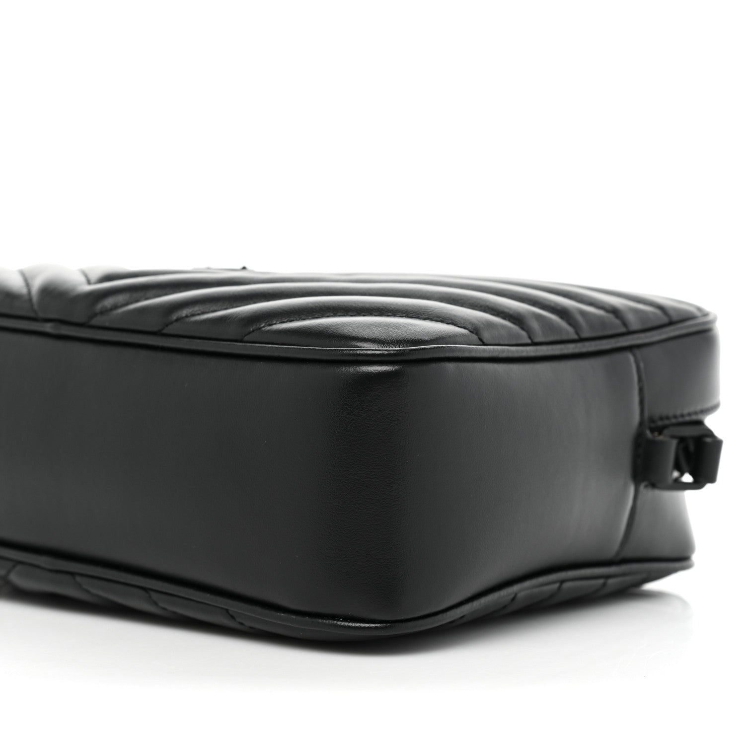 Saint Laurent Calfskin Matelasse Monogram Monochrome Lou Camera Bag Black 8 of 8