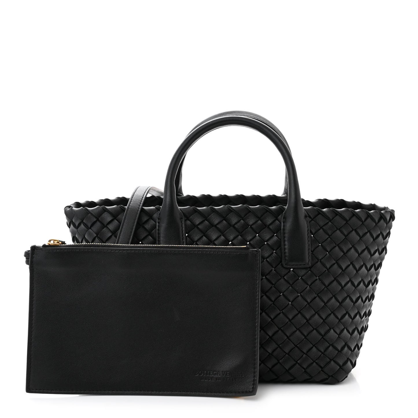 Nappa Intrecciato Mini Cabat Black