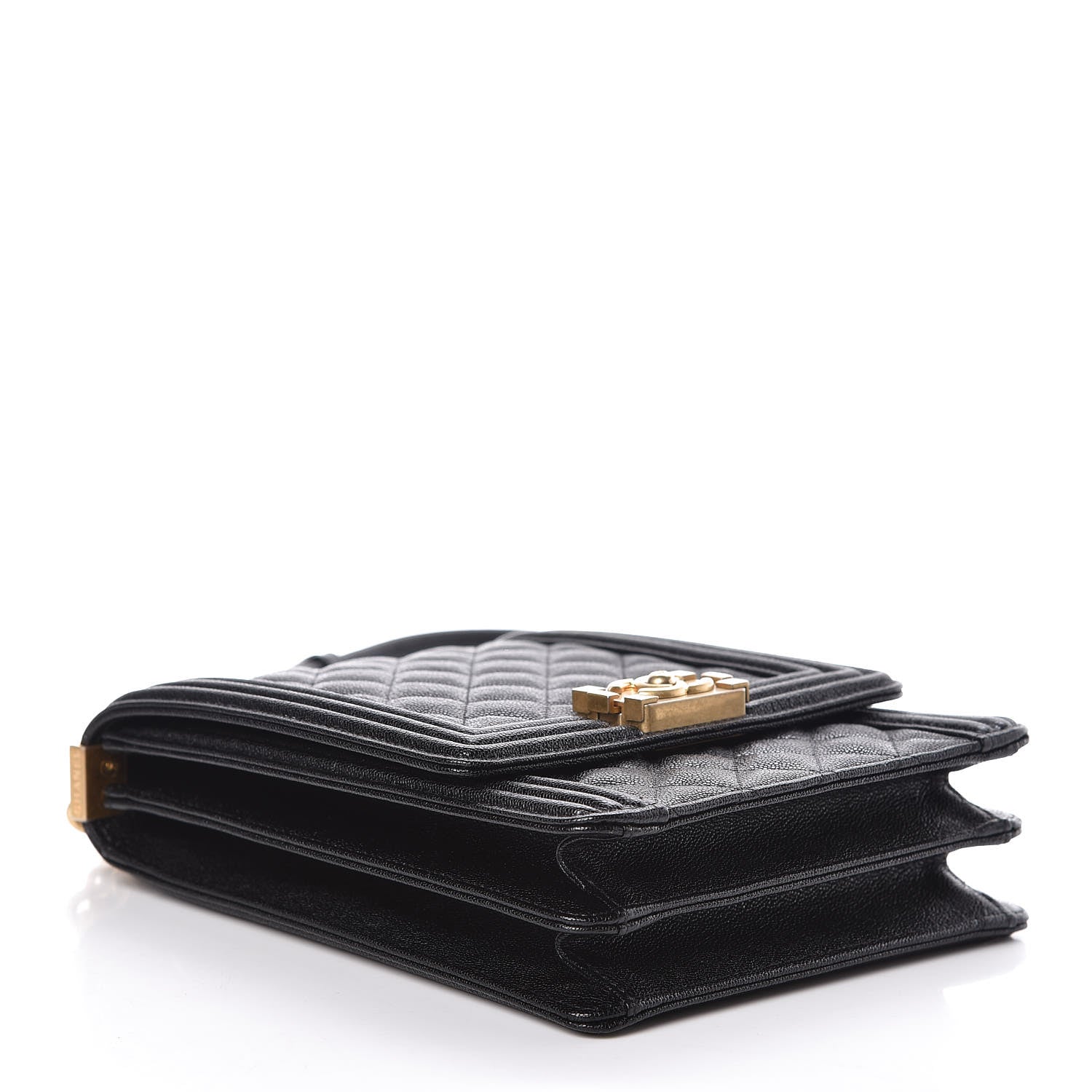 Chanel Caviar Quilted North South Boy Flap Black 4 of 10