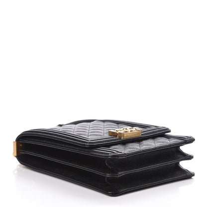 Chanel Caviar Quilted North South Boy Flap Black 4 of 10