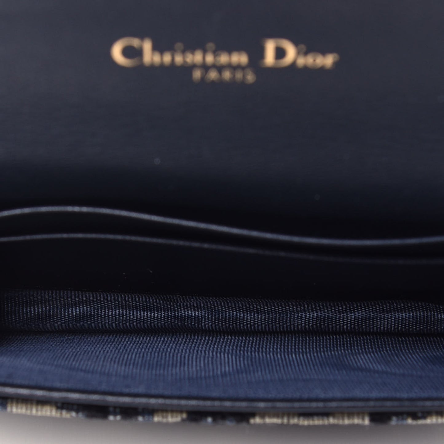Oblique Saddle Card Holder Blue