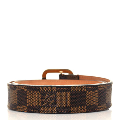 Louis Vuitton Damier Ebene Tresor Belt 80 32 2 of 8